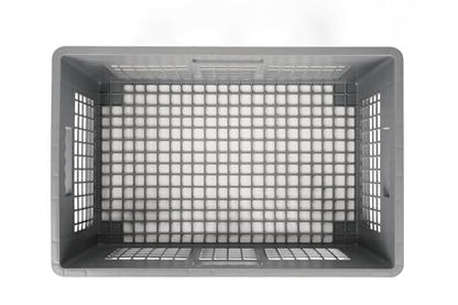 Hudson Exchange 24 x 16 x 8" (2 Pack) Mesh Straight Wall Handled Storage Container Tote, Gray - color: Gray, size: 2 Pack