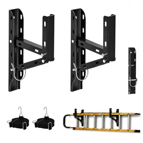 Foldable Trailer Ladder Rack, Heavy Duty Side Mount Carrier