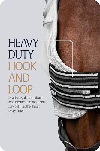 Equinavia Algard Soft Mesh Horse Fly Mask with Ears, 45 SPF UV Protection - color: Silver, size: Cob