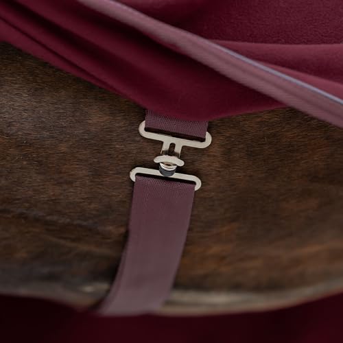 Equinavia Koselig Fleece Cooler - Cranberry Red - 70 in - color: Cranberry Red, size: 70 in