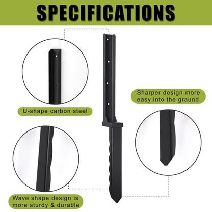 2 Pcs 30" Fence Post Repair Kit for Fix 4x4|6x6 Fence Post - size: 2 Pcs