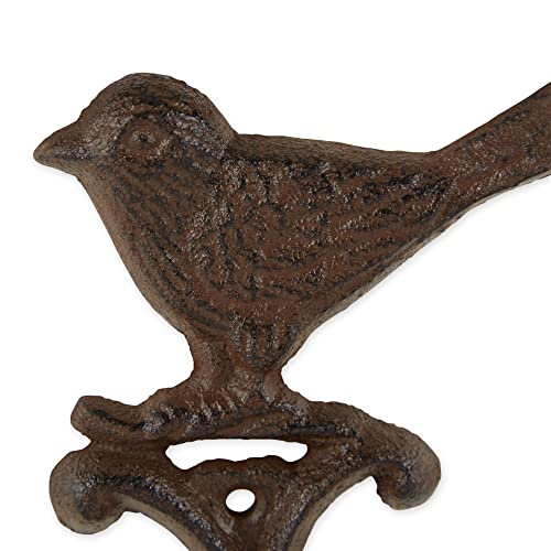 DII Cast Iron Decorative Wall Hook Set, Bird, 2 Count - size: Bird