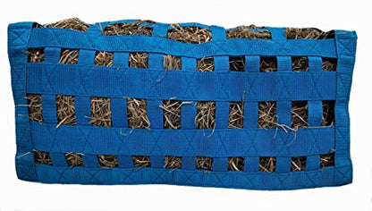 Supreme Slow Feed Top Load Hay Bag with Super Tough Bottom with 2" x3.5” Rectangular Openings and 6 Month Warranty (Pink & Black) - color: Black and Pink