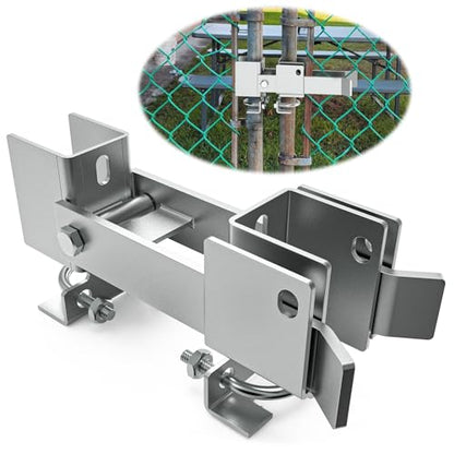 Chain Link Fence Double Gate Latch Residential Strong Arm Double Gate Latch - size: For 1-3/8" Gate Frames