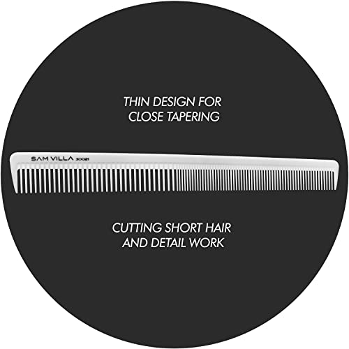 Sam Villa Artist Series Professional Detailing & Hair Parting Comb - color: Ivory