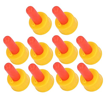 Gavigain 10Pcs Goat Nursing Nipple,Resilient Silicone Milk Drink Bottle Nipple for Animals,Sheep Nursing Feeder Nipple for Orphaned Small Animal Feed,Soft Rubber Pacifier for Nursing Lambs and Goat