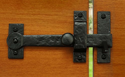 Iron Valley - 7.5" Gate Drop Bar w/Knob (Lever Latch) - Solid Cast Iron