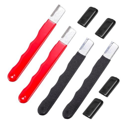 4 Pack Pruning Shears Blade Sharpener Mini Portable Quick Edge Sharpening Carbide Knife Sharpeners for Garden Tool Trimming Knives Cutter Scissor Axe Clipper Pruners Kitchen Garage Outdoor