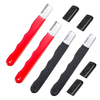 4 Pack Pruning Shears Blade Sharpener Mini Portable Quick Edge Sharpening Carbide Knife Sharpeners for Garden Tool Trimming Knives Cutter Scissor Axe Clipper Pruners Kitchen Garage Outdoor
