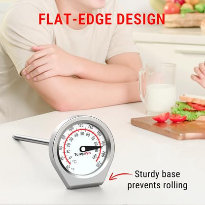 TempPro Dial Instant Read Meat Thermometer for Cooking - size: Analog