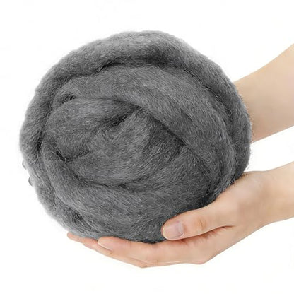 3.4oz Needle Felting Wool Dark Shadow for DIY Needle Craft Enthusiasts - color: Dark Shadow