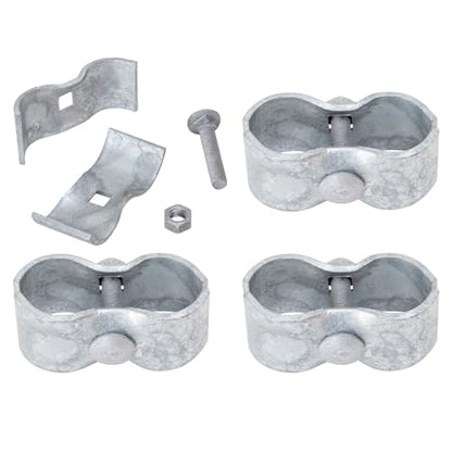 VIVIDA Dog Kennel Clamps 1-3/8", Chain Link Fence Panel Clamps, 4-Pack - size: 1-3/8" (4 PCS)