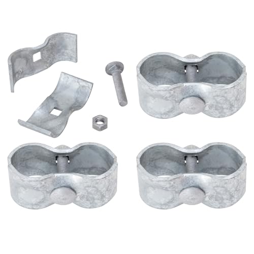 VIVIDA Dog Kennel Clamps 1-3/8", Chain Link Fence Panel Clamps, 4-Pack - size: 1-3/8" (4 PCS)