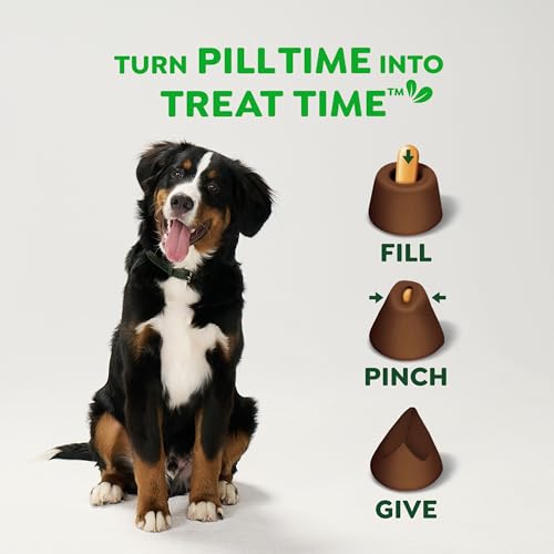 Greenies Pill Pockets Large Size Dog Treats, Hickory Smoke, 7.9 oz | Capsule size, hickory smoke flavor, masks medicine odor, low calorie, stress-free, Dog Treat Pouch for Capsule Medication - size: 30 Count (Pack of 1)