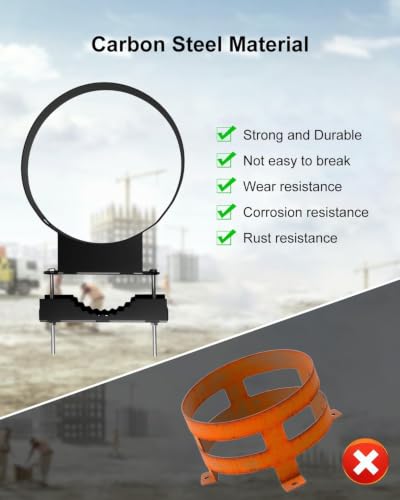 5 Gallon Bucket Holder, Heavy Duty Mount Bracket for Tractor UTV Lawn Mower - style: Round 5 Gallon Bucket Holder