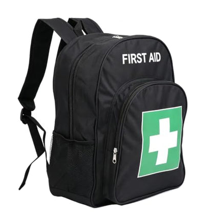 Red Emergency Bag First Aid Backpack Empty Medical First Aid Treatment First Responder Trauma Bags for Hiking Outdoors Travel Camping Pet Dog Cat Daycare (Black Green) - color: Black Green