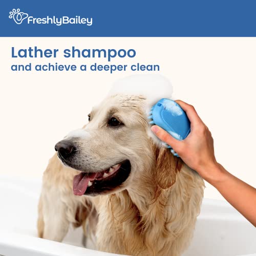 Rubber Curry Brush for Dogs - Soft Deshedding Brush for Short Hair