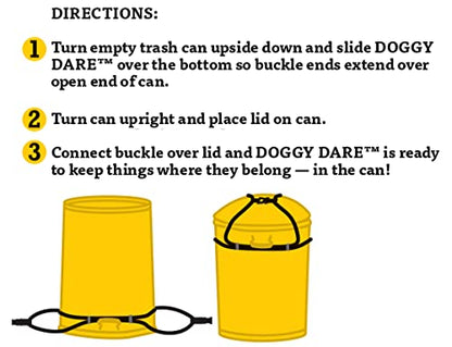 Garbage Can Lock - size: Medium 30-40 Gallon