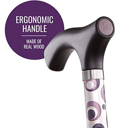 Switch Sticks Folding Walking Cane For Women & Men - color: Storm