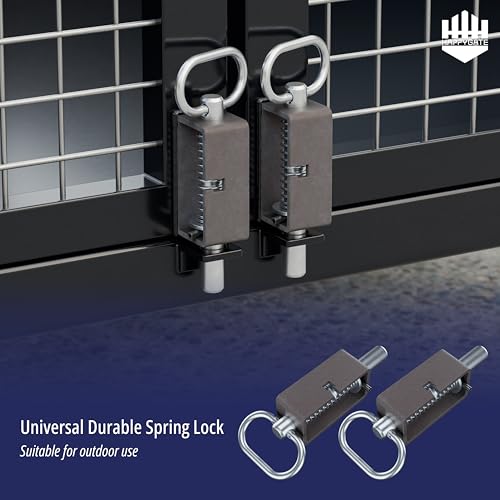 5-1/8'' Heavy Duty Trailer Gate Latch, Weld-On Spring Latch for Tracks 2pcs - size: 5-1/8''