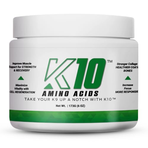K10 Amino Acids for Dogs, All-in-One Dog Supplement, 30 Servings/Tub - style: Amino Acids