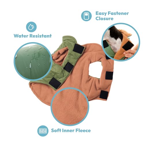 Gooby Sports Vest Dog Jacket, Blue, Large - color: Blue, size: Large chest (~19.5")