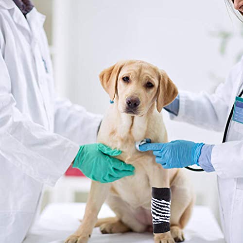 Dog Leg Protectors to Help Reducing Licking Scratching Wound After Surgery - color: Black, size: S-Leg Girth: 2.04in