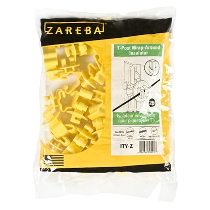 Zareba Standard T-Post Insulators for Electric Fence, 25-Pack - size: Pack of 1