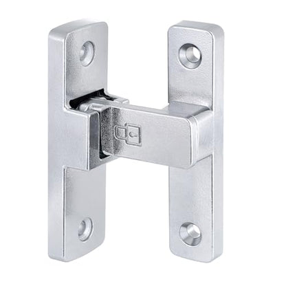 Silvery 90 Degree Zinc Alloy Barn Door Latch, Flip Gate Lock - color: Silvery_90 Degree