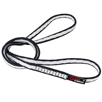 GM CLIMBING 11mm UHMWPE Sling Runner 22kN CE UIAA Certified - color: Black, size: 24" | 1 Pack