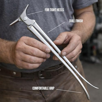 Farrier Shoe Spreader – Heavy Duty Vanadium Steel Farrier Tool in Dull Finish Professional Horse Hoof Spreading Tool for Shoeing & Hoof Maintenance Durable