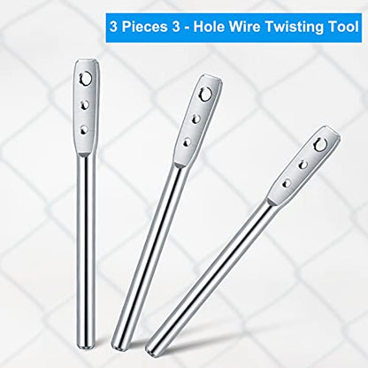 Moxweyeni 3 Hole Wire Twisting Tool for Fence Wire and Clip