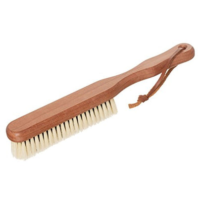 REDECKER Natural Pig Bristle Cashmere Brush with Oiled Pearwood Handle, 10-3/8 inches, Two Layers of Cashmere Brush to Remove Pilling, Made in Germany - Kent Clothes Brush