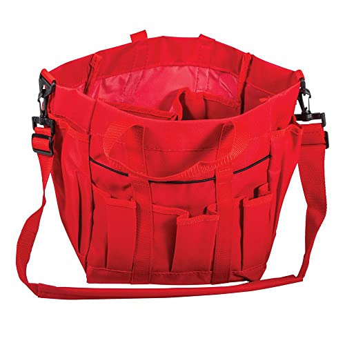 Dura-Tech Deluxe Grooming Tote | Stable Essential for Every Horse Lover | Durable 600D Polyester - color: Black