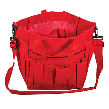 Dura-Tech Deluxe Grooming Tote | Stable Essential for Every Horse Lover | Durable 600D Polyester - color: Burgundy