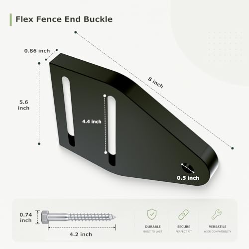 Equine Fencing Accessory End Buckle 5pcs, Weatherproof Horse Fence, Suitable for Equine Events, Clubs and Outdoor Riding Perimeter Use - size: End Buckle