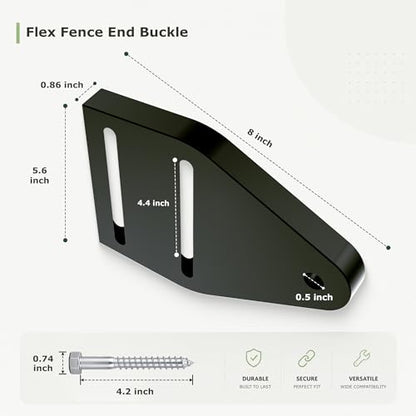 Equine Fencing Accessory End Buckle 5pcs, Weatherproof Horse Fence, Suitable for Equine Events, Clubs and Outdoor Riding Perimeter Use - size: End Buckle