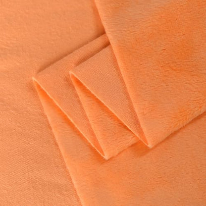Surf turtle Orange Super Soft Minky Fabric by The Yard, 36"x60" - color: Orange
