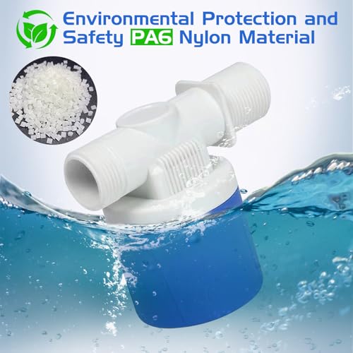 2 Pack 1" Water Float Valve For Water Tank Water Trough Pool Livestock - size: 1" Side Inlet (2 Pack)