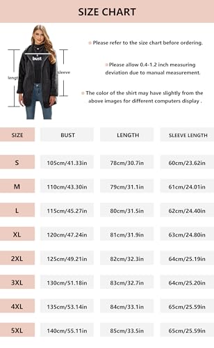 Vipwest Womens Fleece Jacket Hooded Winter Warm Full Zip Long Sleeve Sherpa Jacket Coat Outerwear with Hood (S-5XL) - color: Black Grey, size: 3X-Large
