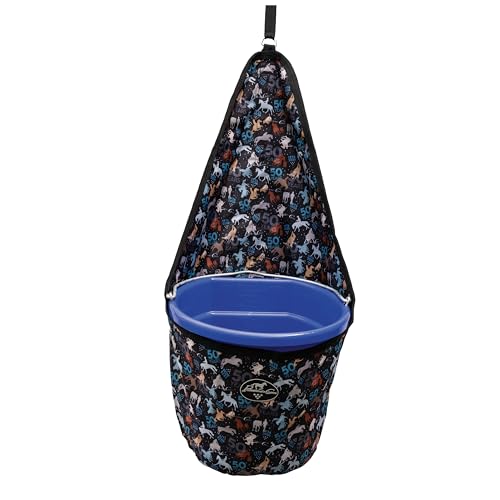 Professional's Choice Hanging Bucket Holder | Fits 5 Gallon Bucket | Hang Water Bucket on Trailer for Horses | 600D Polyester | PC50 - color: PC 50