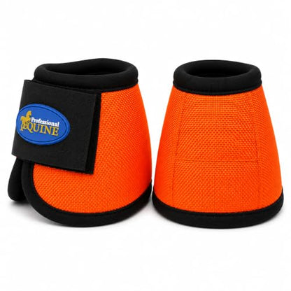 Horse Large Ballistic Overreach No-Turn Bell Boots Orange 4109OR-L