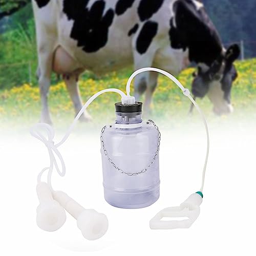Yosoo Health Gear Manual Goat Milking Machine Kit Vacuum Pump System, 3L