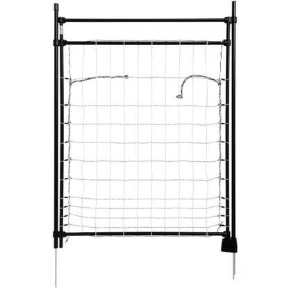 Premier 1 EasyGate – Rigid Electric Fence Walk-Through Gate, 37" x 50" | Electrifiable. Lift top bar to open – no need to turn off energizer. Hinged support post. SS clips for connectivity.