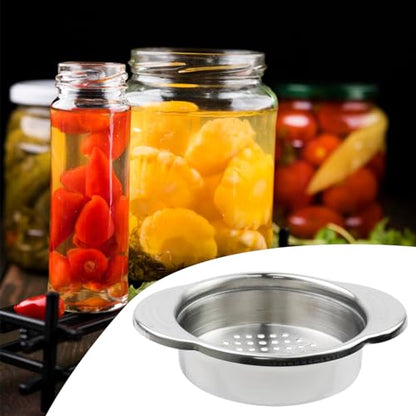 Antrader 4.5inch Stainless Steel Strainer for Straining, Draining & Rinsing