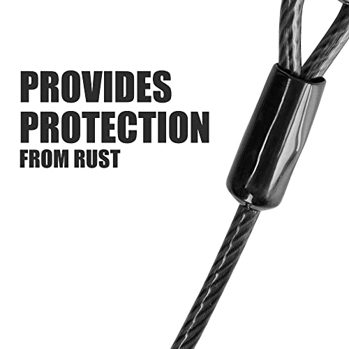 BV Dog Tie Out Cable 25 Feet - Heavy Duty Dog Lead Up to 250 Pounds - Reflective & Rust-Free with Quick Release Swivel Clips & 360° Rotating Clasp - Tangle-Free Dogs Runner for Yard (Grey, Single) - color: 250lbs/ 25ft/ Grey, style: Single