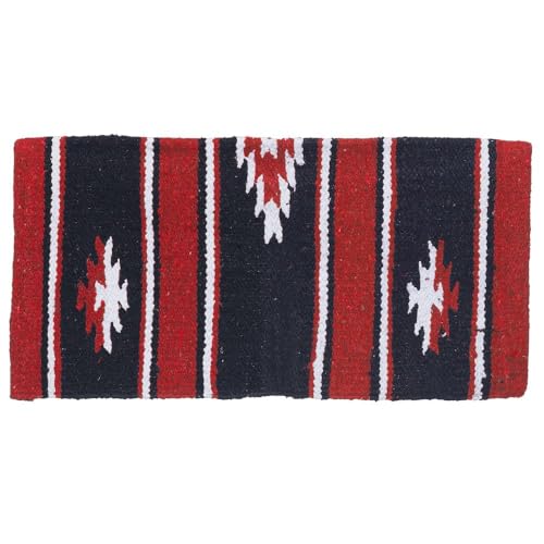 Tough 1 Wool Sierra Miniature Saddle Blanket - color: Red/Black/Cream