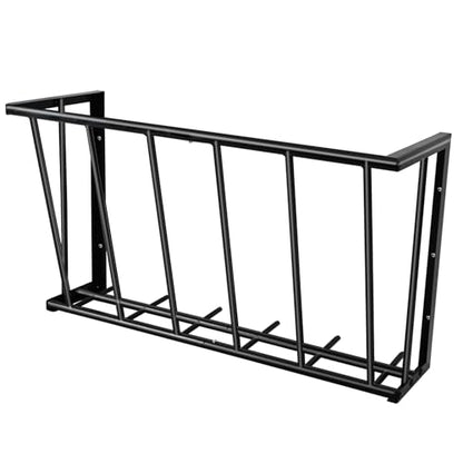Wall Mount Hay Feeder for Goats, 27-Inch Long Metal Hay Rack for Horses - size: 27in Long