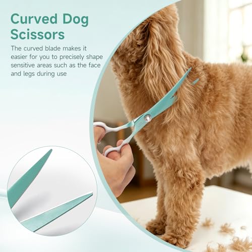 Curved Dog Grooming Scissors -7" Professional Grooming Shears