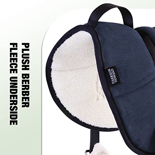 Harrison Howard Equestrian Saddle Pad Horse Riding Pad Bareback Pad with Girth - color: Navy